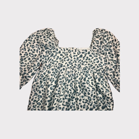 Janie and Jack Green Animal Print Dress - Picture 3 of 6